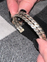Load image into Gallery viewer, Sterling Silver Braided Cuff Bangle